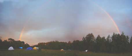 rainbowss.jpg - Camping area with rainbows